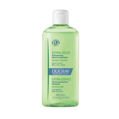 Ducray Extra Doux Gentle Shampoo for Sensitive Scalp, pH Balanced, 13.53 fl oz Beauty Care Bag