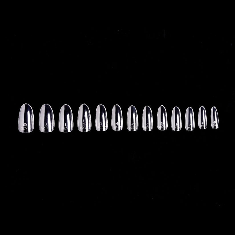 PRO-X Soft Gel Nail Tips 23 - Natural Round Medium - 14 Sizes | 600pc Lunali Nail Supply
