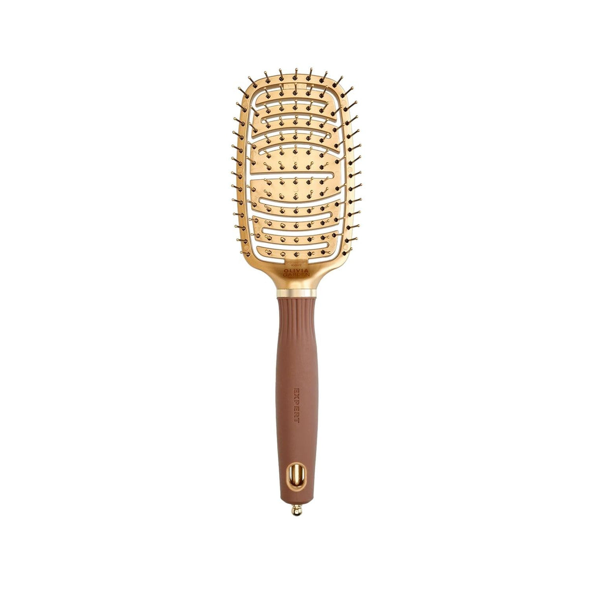 Olivia Garden Expert Care Hair Brush: Flexible Nylon Bristles for Detangling & Sensitive Scalp Comfort Beauty Care Bag