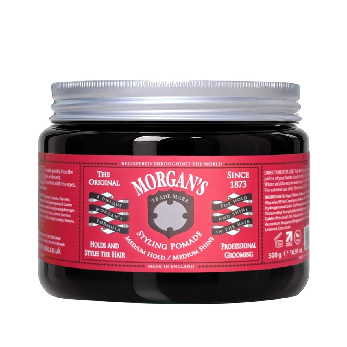 Morgan's Pomade Medium Hold & Shine Hair Styling Pomade 500g Beauty Care Bag
