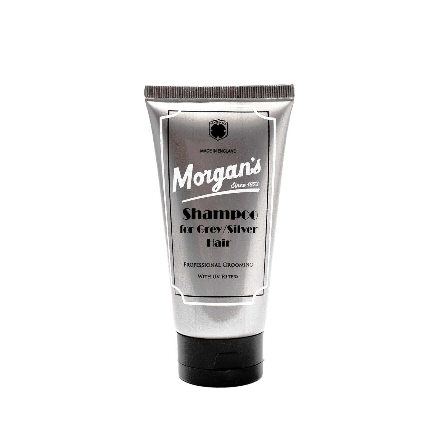 Morgan's Pomade Grey Silver Shampoo 150ml - Enhances Grey Hair Vibrancy & Care Beauty Care Bag